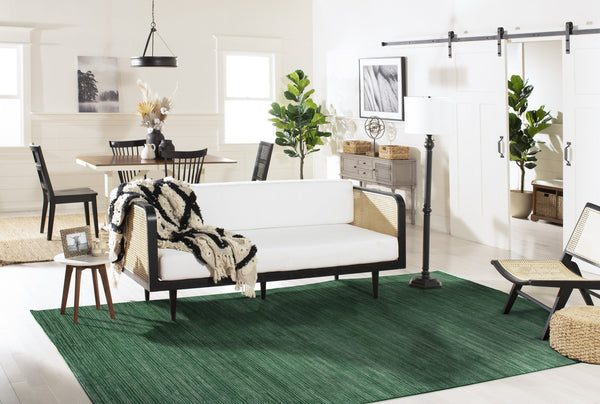 Safavieh Vision Elegant Turkish Textile Area Rug - Luxurious Comfort With Timeless Design For Any Space Dark Green 49% Polypropylene,30% Cotton,21% Polyester Vsn606y-10r