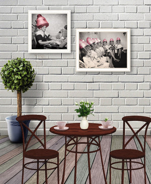English Elm "the the Salon Collection 2 Piece Framed Wall Art Set with White Frames Ready to Hang B06789464