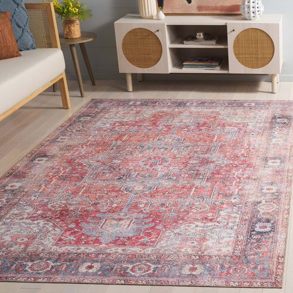 Safavieh Vintage Serapi 600q Red / Orange / Grey Red Orange ,Grey Polyester Chenille Vsp600q-5