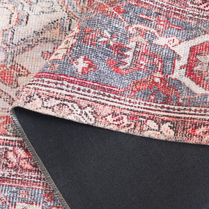 Safavieh Vintage Serapi 600q Red / Orange / Grey Red Orange ,Grey Polyester Chenille Vsp600q-8