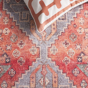 Safavieh Vintage Serapi 602q Red / Blue Red ,Blue Polyester Chenille Vsp602q-5