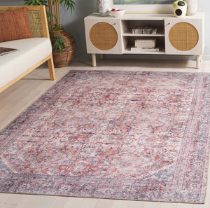 Safavieh Vintage Serapi 604q Red / Orange / Blue Red Orange ,Blue Polyester Chenille Vsp604q-6