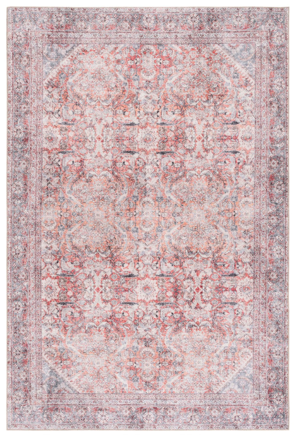 Safavieh Vintage Serapi 604q Red / Orange / Blue Red Orange ,Blue Polyester Chenille Vsp604q-6