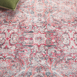 Safavieh Vintage Serapi 604q Red / Orange / Blue Red Orange ,Blue Polyester Chenille Vsp604q-8