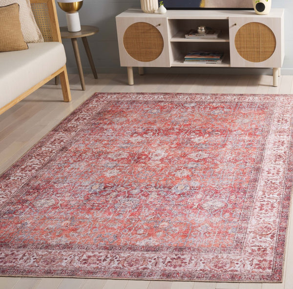 Safavieh Vintage Serapi 606q Red / Navy Red ,Navy Polyester Chenille Vsp606q-6