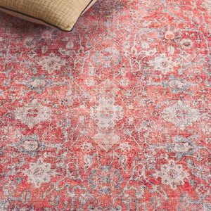 Safavieh Vintage Serapi 606q Red / Navy Red ,Navy Polyester Chenille Vsp606q-8