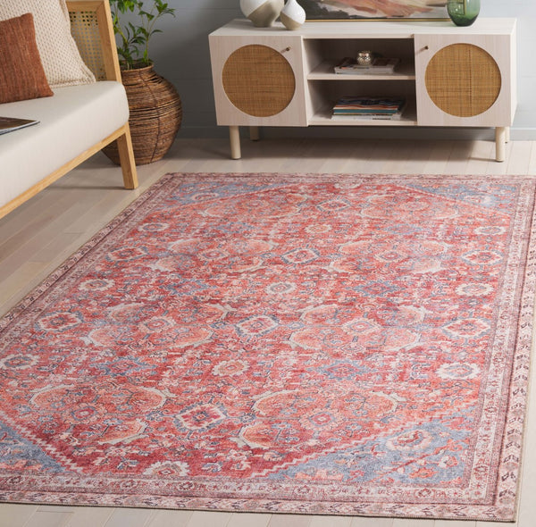 Safavieh Vintage Serapi 608q Red / Blue Red ,Blue Polyester Chenille Vsp608q-5