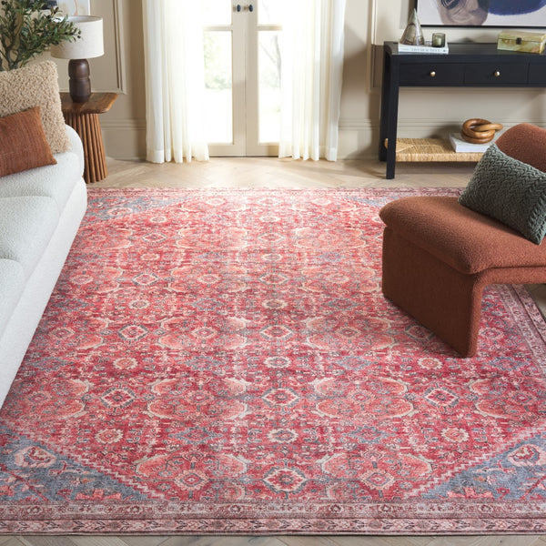 Safavieh Vintage Serapi 608q Red / Blue Red ,Blue Polyester Chenille Vsp608q-9