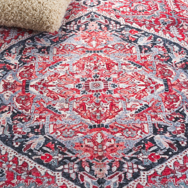 Safavieh Vintage Serapi 610u Pink / Blue Pink ,Blue Polyester Chenille Vsp610u-6