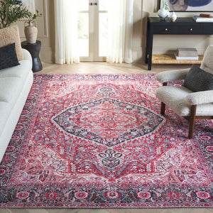 Safavieh Vintage Serapi 610u Pink / Blue Pink ,Blue Polyester Chenille Vsp610u-6
