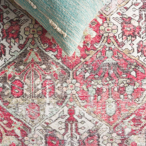 Safavieh Vintage Serapi 612q Red / Light Green Red ,Light Green Polyester Chenille Vsp612q-5