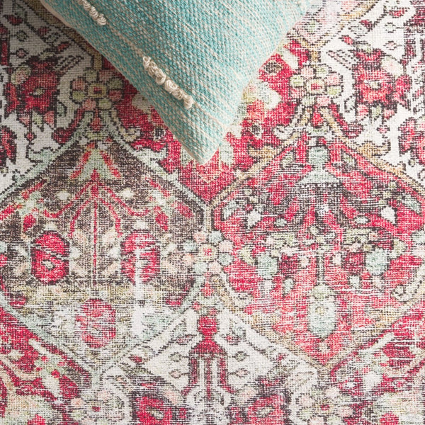 Safavieh Vintage Serapi 612q Red / Light Green Red ,Light Green Polyester Chenille Vsp612q-5