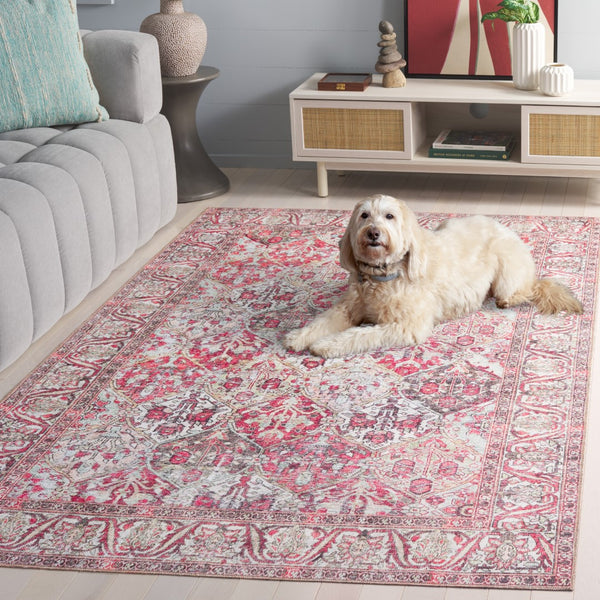 Safavieh Vintage Serapi 612q Red / Light Green Red ,Light Green Polyester Chenille Vsp612q-5