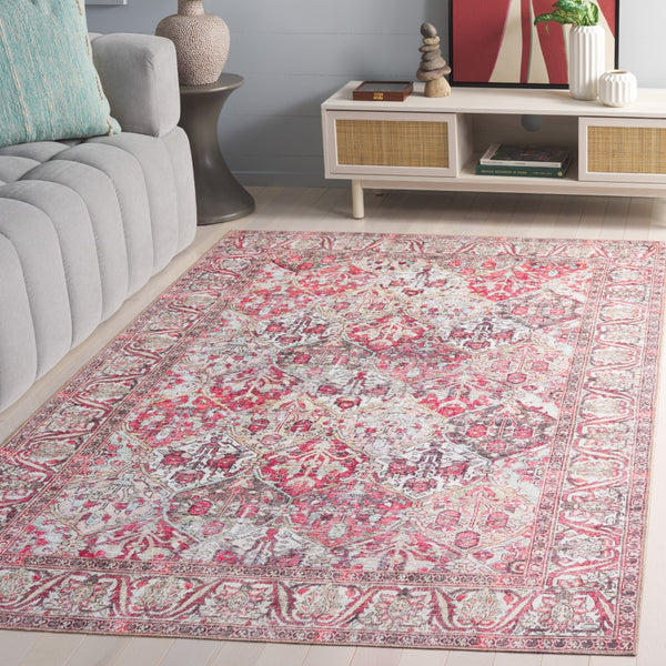 Safavieh Vintage Serapi 612q Red / Light Green Red ,Light Green Polyester Chenille Vsp612q-5