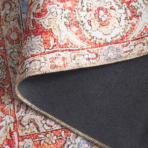 Safavieh Vintage Serapi 614q Red / Orange / Blue Red Orange ,Blue Polyester Chenille Vsp614q-5