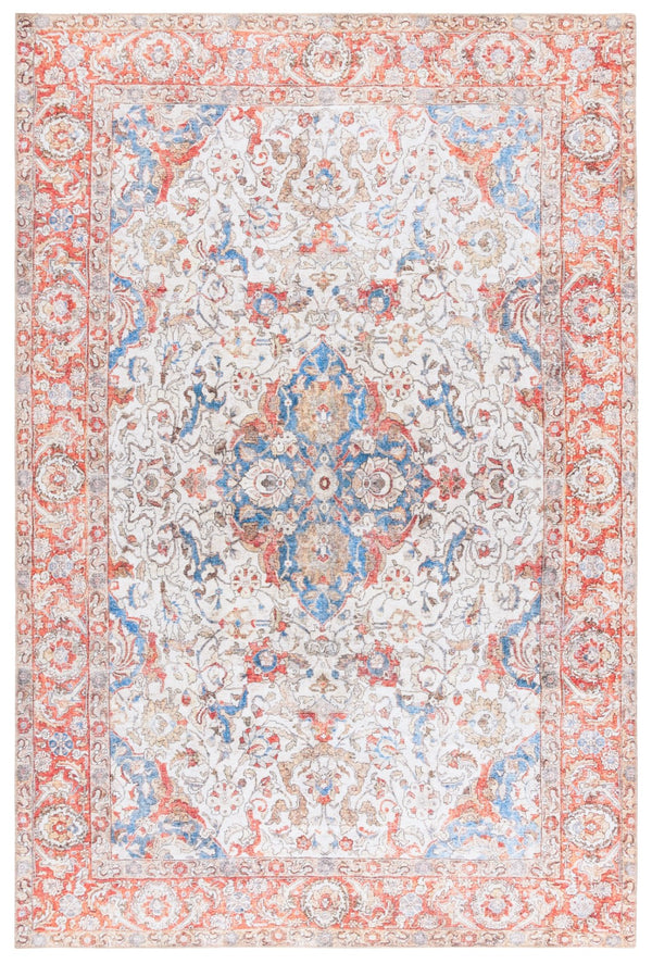 Safavieh Vintage Serapi 614q Red / Orange / Blue Red Orange ,Blue Polyester Chenille Vsp614q-5