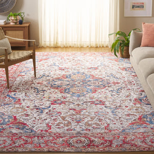 Safavieh Vintage Serapi 614q Red / Orange / Blue Red Orange ,Blue Polyester Chenille Vsp614q-9