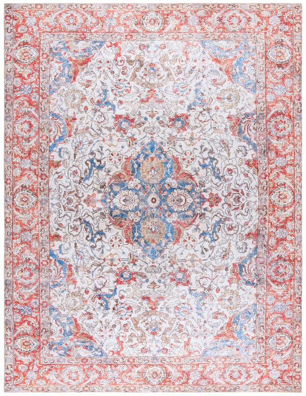 Safavieh Vintage Serapi 614q Red / Orange / Blue Red Orange ,Blue Polyester Chenille Vsp614q-9