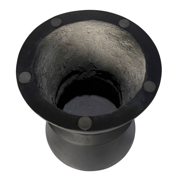 Lh Imports Concrete Hourglass Side Table - Stylish And Durable Accent For Indoor And Outdoor Spaces Black Black Concrete Vt068-blk