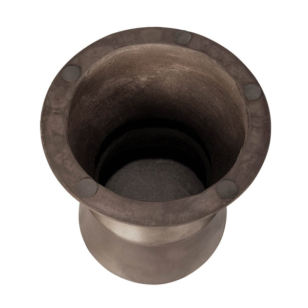 Lh Imports Concrete Hourglass Side Table - Stylish And Durable Accent For Indoor And Outdoor Spaces Brown Bronze Concrete Vt068-brz