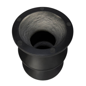 Lh Imports Concrete Inverted Side Table - Unique Shape For Indoor & Outdoor Use, Stylish & Durable Design Black Black Concrete Vt069-blk