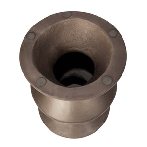 Lh Imports Concrete Inverted Side Table - Unique Shape For Indoor & Outdoor Use, Stylish & Durable Design Brown Bronze Concrete Vt069-brz