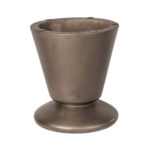 Lh Imports Concrete Mineral Side Table - Stylish Bronze Accent For Indoor/Outdoor Decor And Home Beautification Brown Bronze Concrete Vt072-brz