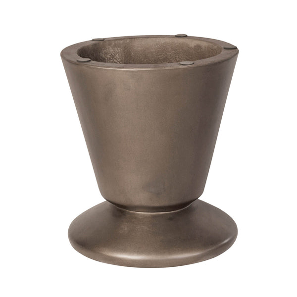 Lh Imports Concrete Mineral Side Table - Stylish Bronze Accent For Indoor/Outdoor Decor And Home Beautification Brown Bronze Concrete Vt072-brz