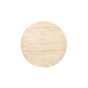 Lh Imports Olympia Side Table - Low | Stylish Indoor & Outdoor Accent Table For Drinks & Reading Comfort Beige Concrete Vt075s