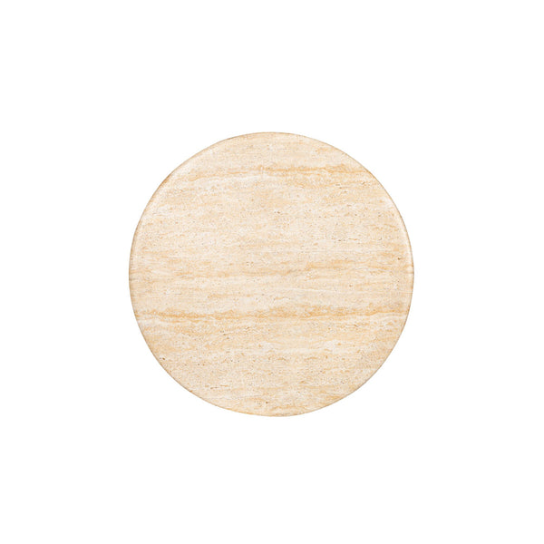 Lh Imports Olympia Side Table - Low | Stylish Indoor & Outdoor Accent Table For Drinks & Reading Comfort Beige Concrete Vt075s