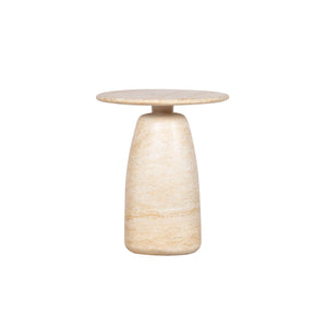 Lh Imports Olympia Side Table - Tall, Stylish Outdoor Accent For Your Home, Ideal For Drinks & Books, Durable Design Beige Concrete Vt076s