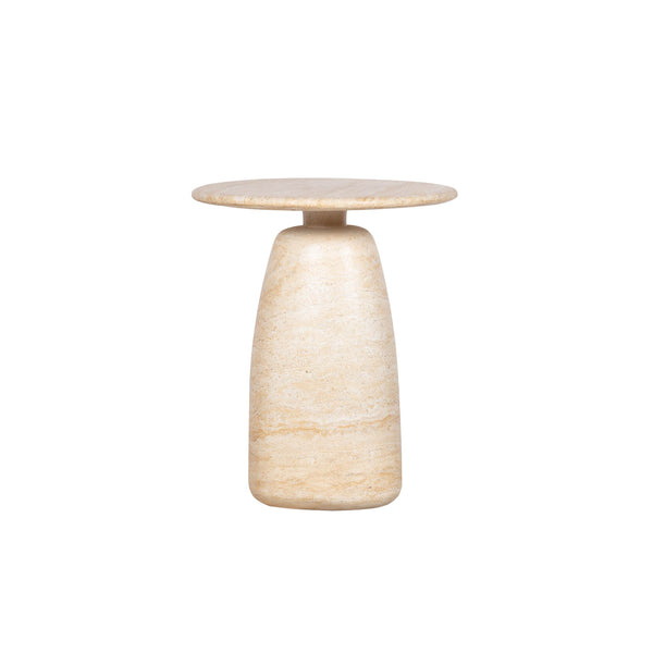 Lh Imports Olympia Side Table - Tall, Stylish Outdoor Accent For Your Home, Ideal For Drinks & Books, Durable Design Beige Concrete Vt076s