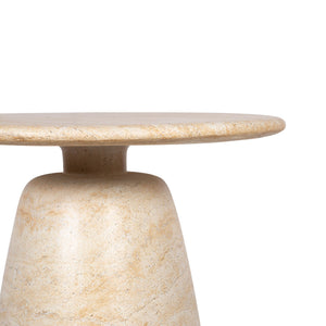 Lh Imports Olympia Side Table - Tall, Stylish Outdoor Accent For Your Home, Ideal For Drinks & Books, Durable Design Beige Concrete Vt076s