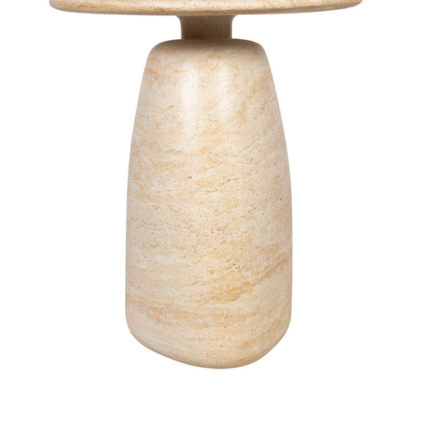 Lh Imports Olympia Side Table - Tall, Stylish Outdoor Accent For Your Home, Ideal For Drinks & Books, Durable Design Beige Concrete Vt076s