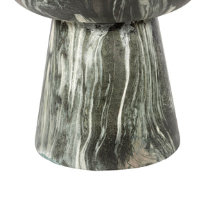 Lh Imports Binx Side Table - Versatile Indoor/Outdoor Accent Table For Drinks, Books & Lamps, Weatherproof Design Green,Grey,White Concrete Vt077