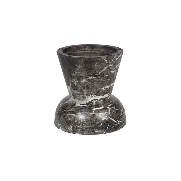 Lh Imports Yves Side Table - Versatile Indoor/Outdoor Furniture For Drinks, Books, Or Lamps - Weather Resistant Black,White,Grey Concrete Vt078