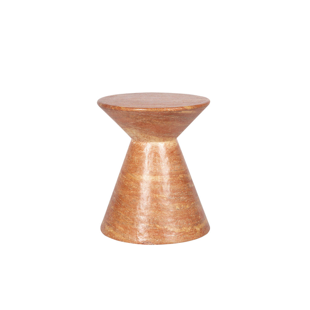 Lh Imports Rumi Side Table - Versatile Indoor/Outdoor Design, Perfect For Home Beautification & All Climates! Orange Concrete Vt079