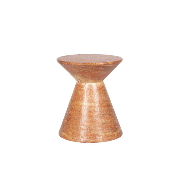 Lh Imports Rumi Side Table - Versatile Indoor/Outdoor Design, Perfect For Home Beautification & All Climates! Orange Concrete Vt079