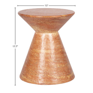 Lh Imports Rumi Side Table - Versatile Indoor/Outdoor Design, Perfect For Home Beautification & All Climates! Orange Concrete Vt079