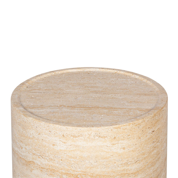 Lh Imports Zac Multifunctional Side Table & Seating Stool - Stylish Indoor/Outdoor Decor For Any Space Beige Concrete Vt080