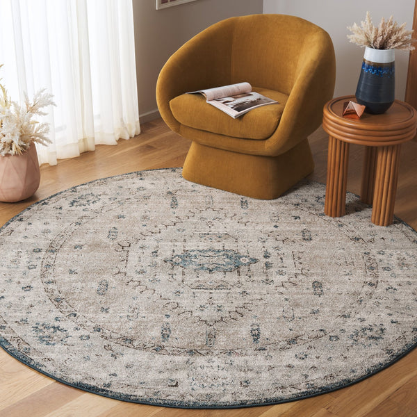 Safavieh Vintage Traditional Area Rug In Elegant Grey And Blue - Luxurious Turkish Craftsmanship For Your Home Grey ,Blue Polypropylene Vta204g-4
