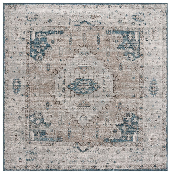Safavieh Vintage Traditional Area Rug In Elegant Grey And Blue - Luxurious Turkish Craftsmanship For Your Home Grey ,Blue Polypropylene Vta204g-4