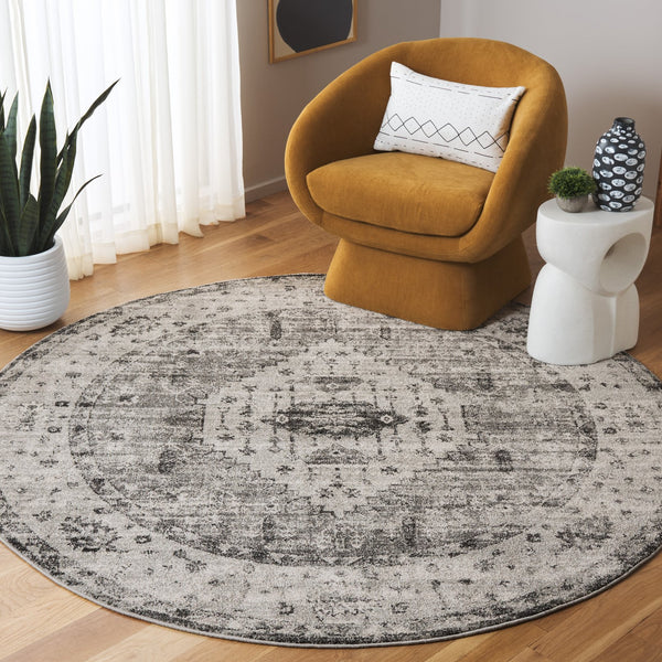 Safavieh Vintage Traditional Area Rug In Elegant Grey And Blue - Luxurious Turkish Craftsmanship For Your Home Grey ,Charcoal Polypropylene Vta204h-5