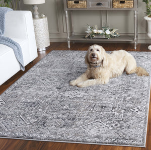 Safavieh Vintage Area Rug - Timeless Elegance With Grey And Beige Tones - Durable Turkish Craftsmanship Grey ,Beige Polypropylene Vta206f-4