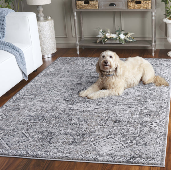 Safavieh Vintage Area Rug - Timeless Elegance With Grey And Beige Tones - Durable Turkish Craftsmanship Grey ,Beige Polypropylene Vta206f-4