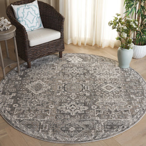 Safavieh Vintage Area Rug - Timeless Elegance With Grey And Beige Tones - Durable Turkish Craftsmanship Grey ,Beige Polypropylene Vta206f-4