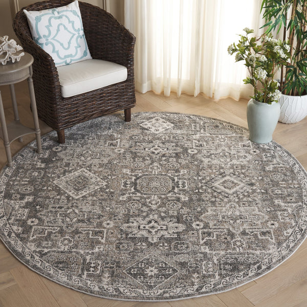 Safavieh Vintage Area Rug - Timeless Elegance With Grey And Beige Tones - Durable Turkish Craftsmanship Grey ,Beige Polypropylene Vta206f-4