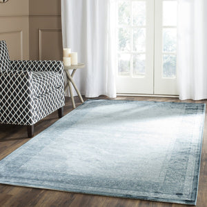 Safavieh Vintage Area Rug - Elegant Light & Dark Blue Medium Rectangle, Luxurious Softness & Durability Light Blue ,Dark Blue Viscose Pile Vtg260b-5