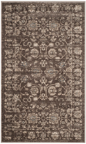 Safavieh Vintage Elegant Area Rug With Traditional Floral Design, Durable Power-loomed Construction, Made In Turkey Brown ,Ivory Polypropylene Pile Vtg430b-35