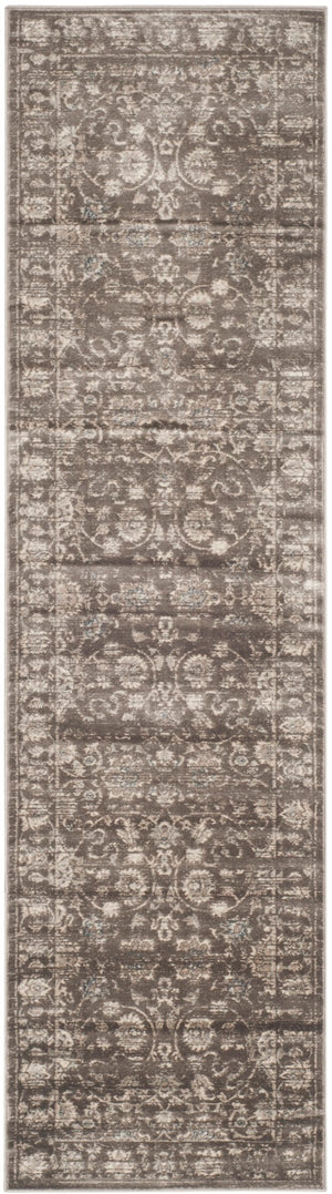 Safavieh Vintage Elegant Area Rug With Traditional Floral Design, Durable Power-loomed Construction, Made In Turkey Brown ,Ivory Polypropylene Pile Vtg430b-35